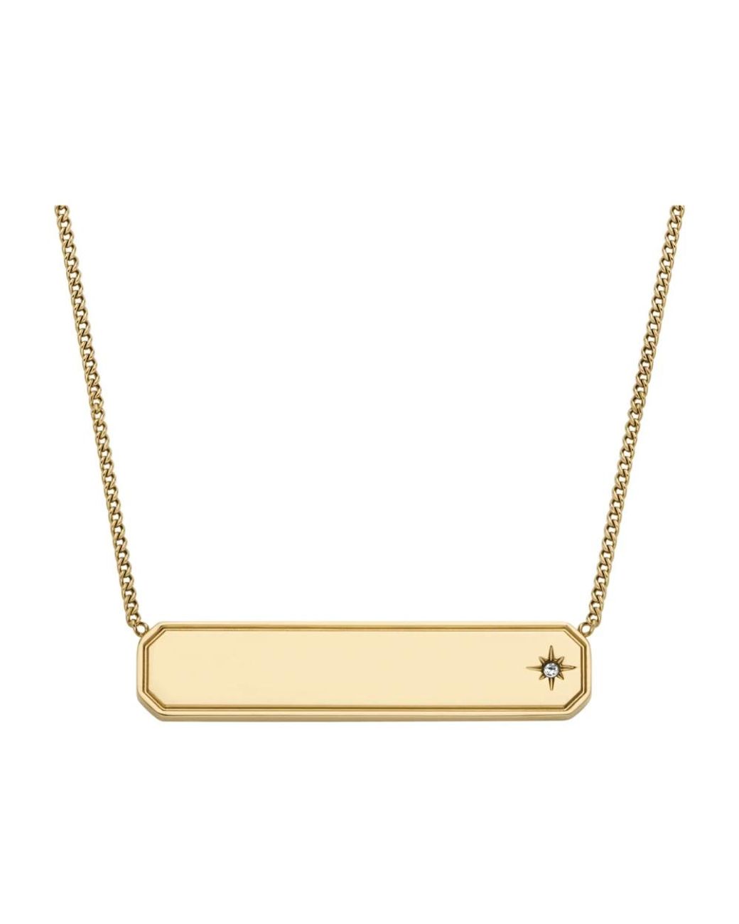 Necklaces Fossil en coloris Metallic