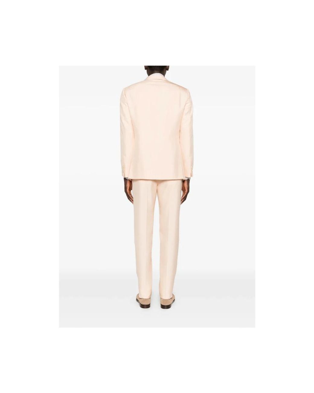 Caruso Natural Single Breasted Suits for men