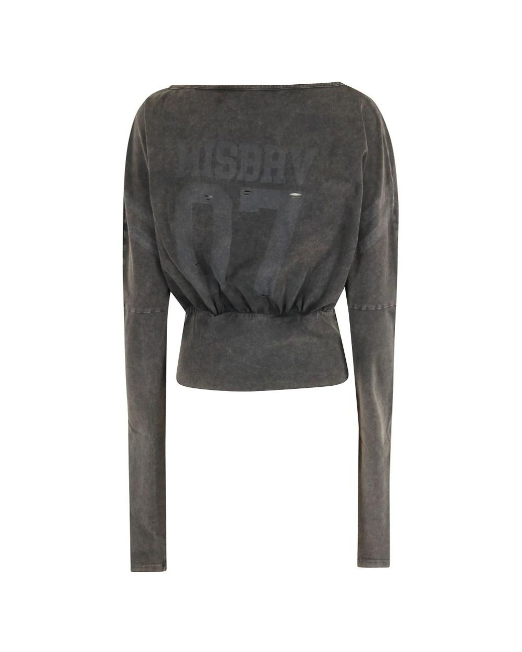 M I S B H V Black Long Sleeve T-Shirts