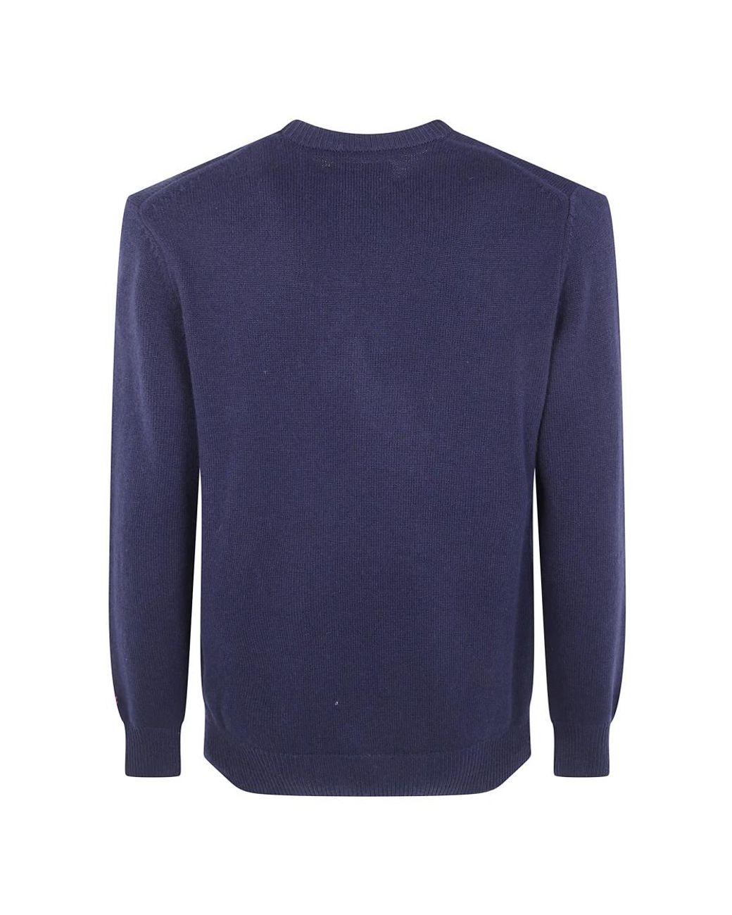 Mc2 Saint Barth Blue Round-Neck Knitwear for men