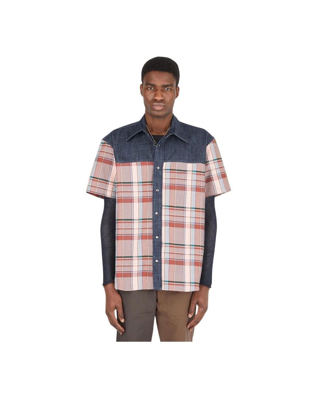 (DI)VISION Multicolor Short Sleeve Shirts for men