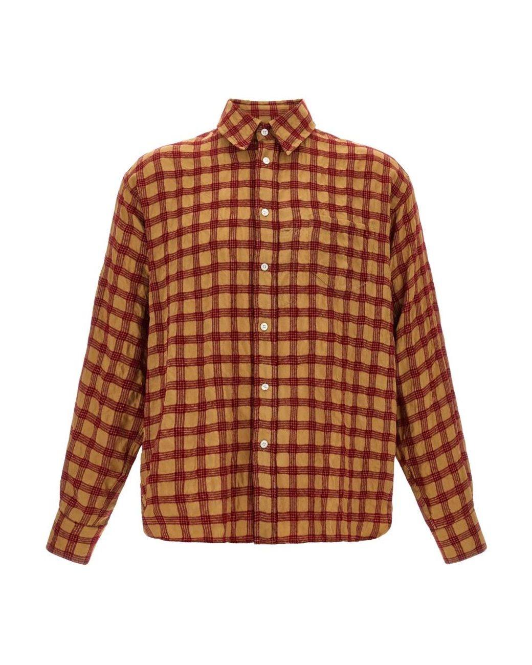 Willy Chavarria Brown Casual Shirts for men