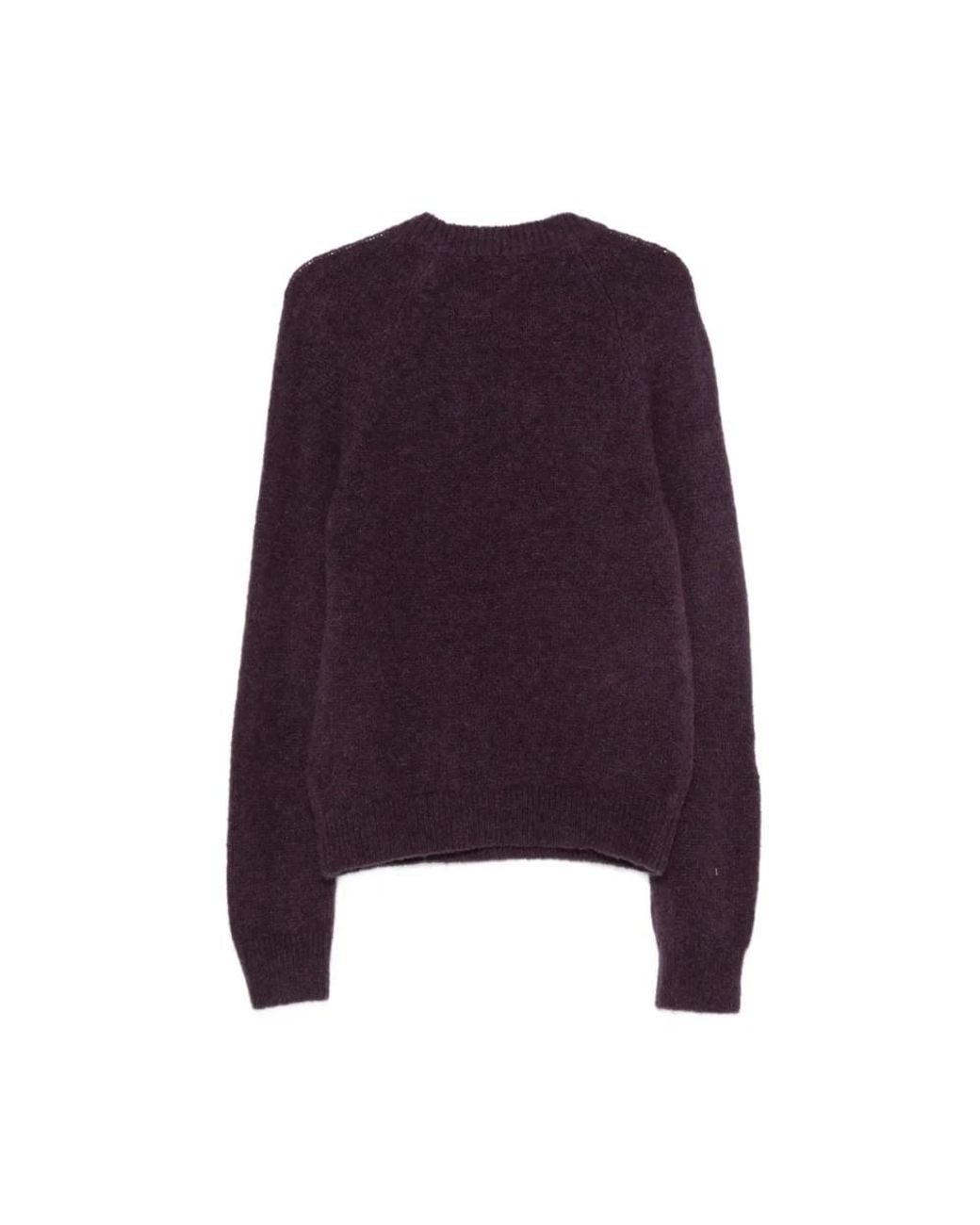Dries Van Noten Purple Round-Neck Knitwear for men