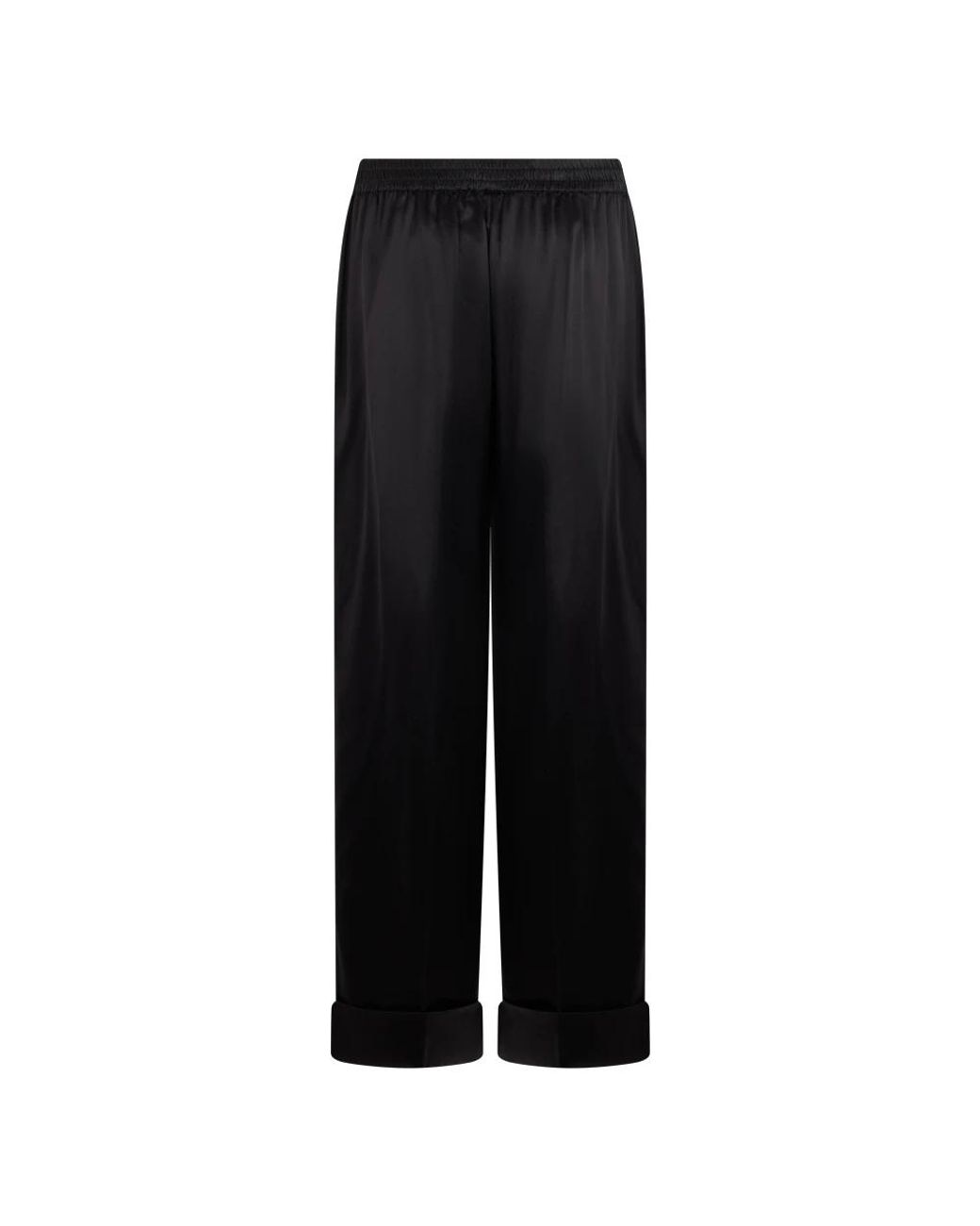 Dolce & Gabbana Black Wide Trousers