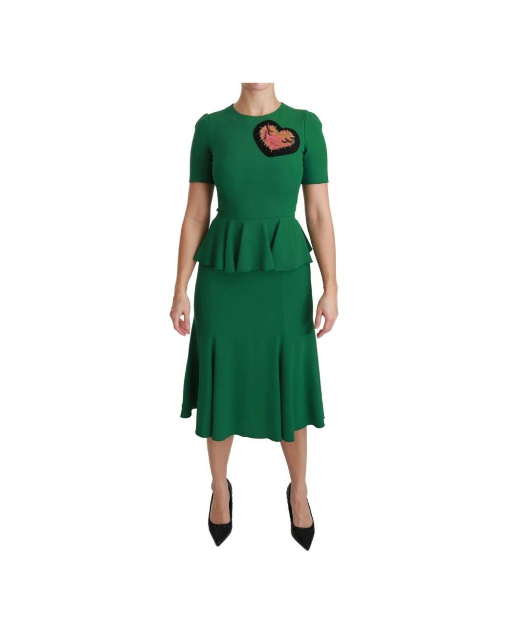 Dolce & Gabbana Green Midi Dresses