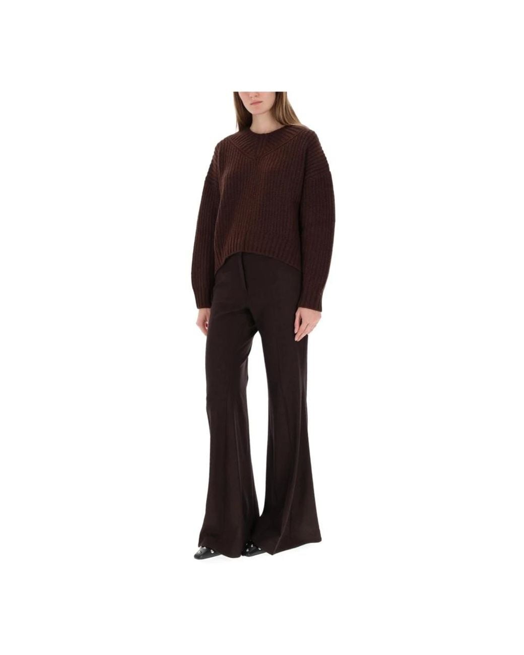 Staud Brown Round-Neck Knitwear