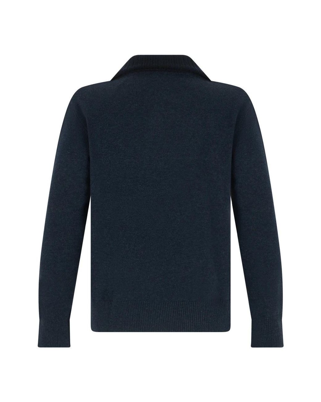 Roberto Collina Blue V-Neck Knitwear for men