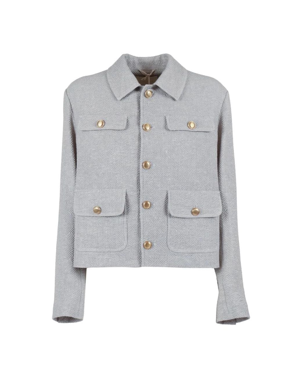 Tweed Jackets Circolo 1901 de color Gray