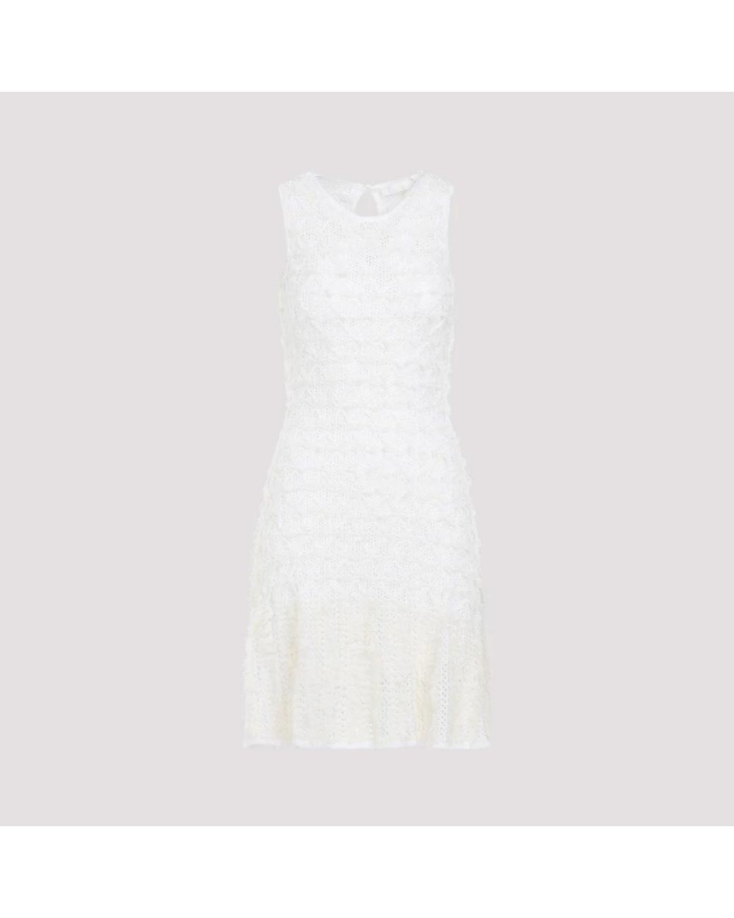 Chloé White Short Dresses