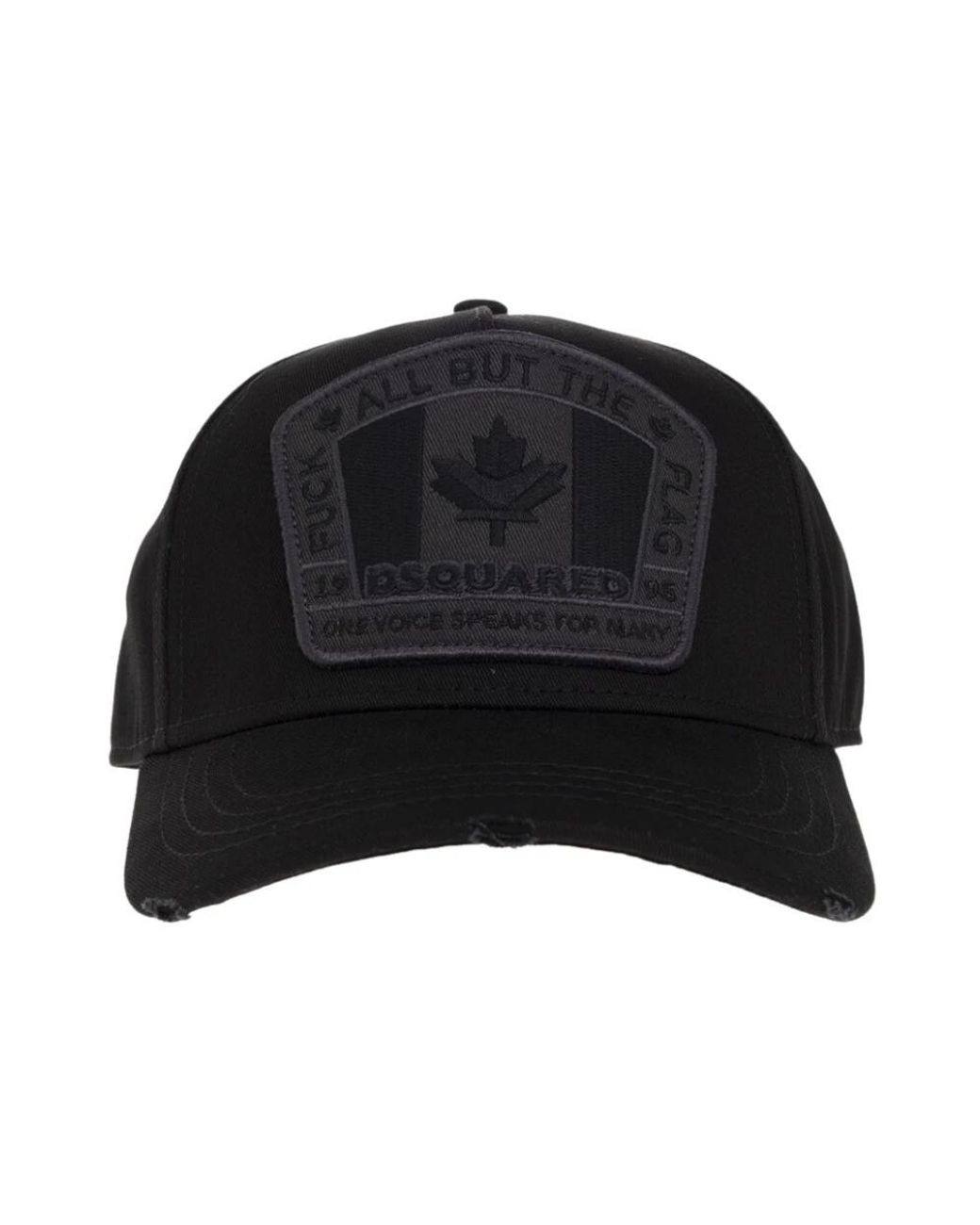 DSquared² D2 patch baseball cap in Black für Herren