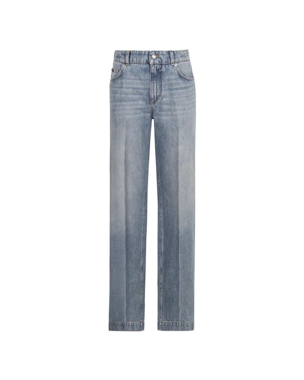 Dolce & Gabbana Blue Straight Fit Jeans