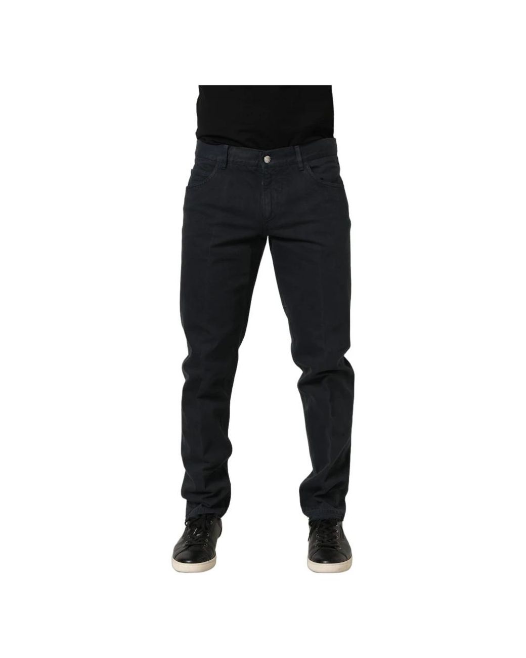 Dolce & Gabbana Black Slim Fit Jeans for men