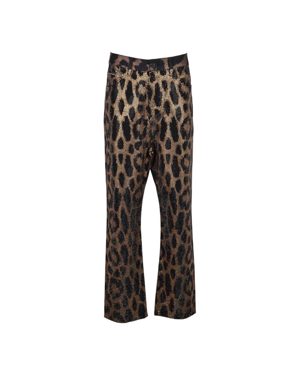 Philipp Plein Gray Cropped Trousers