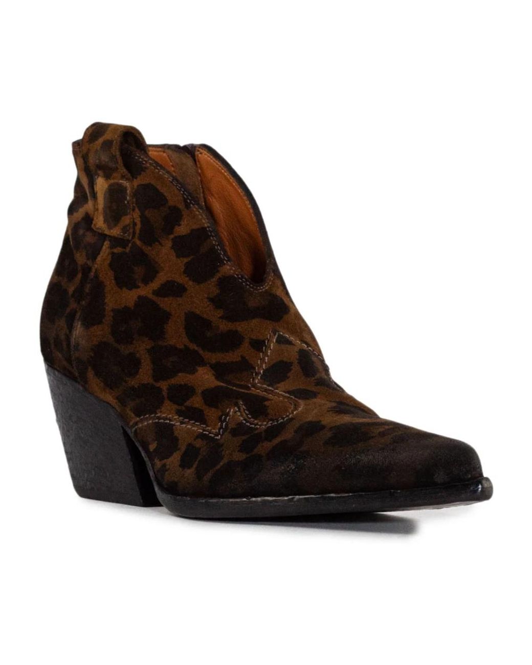 Elena Iachi Brown Cowboy & Biker Boots