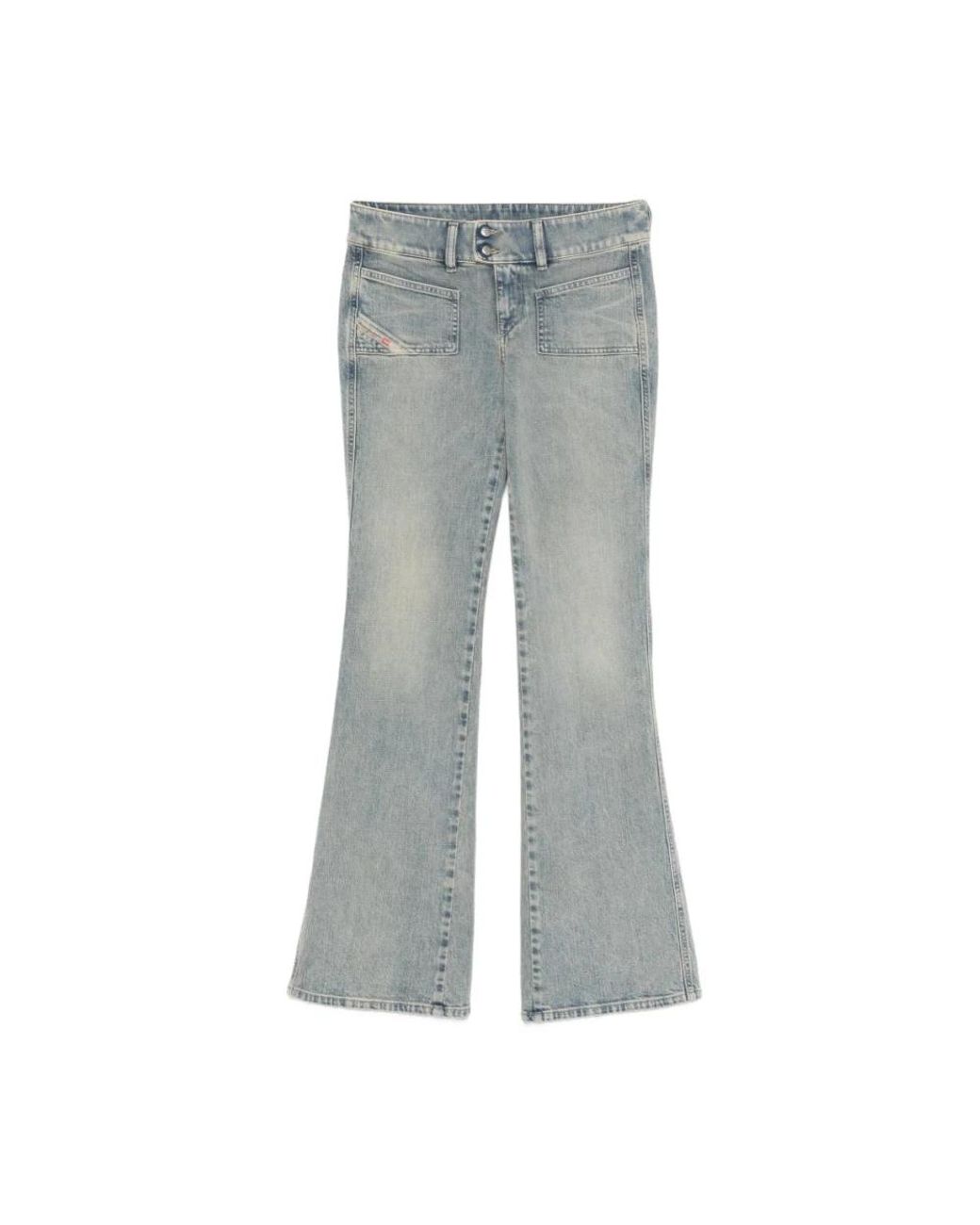 DIESEL Jeans ,Blauw ,Katoen Flare Jeans 1978 D-Akemi in het Gray