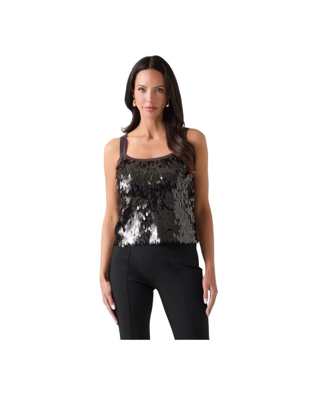 Marciano Black Sleeveless Tops