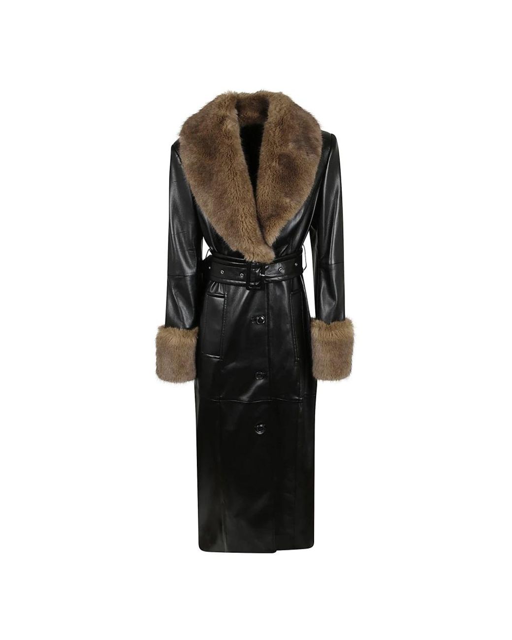 Belted Coats Stand Studio de color Black