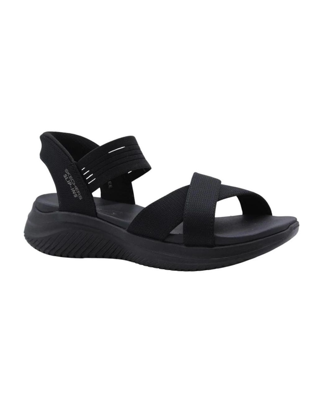 Skechers Black Flat Sandals