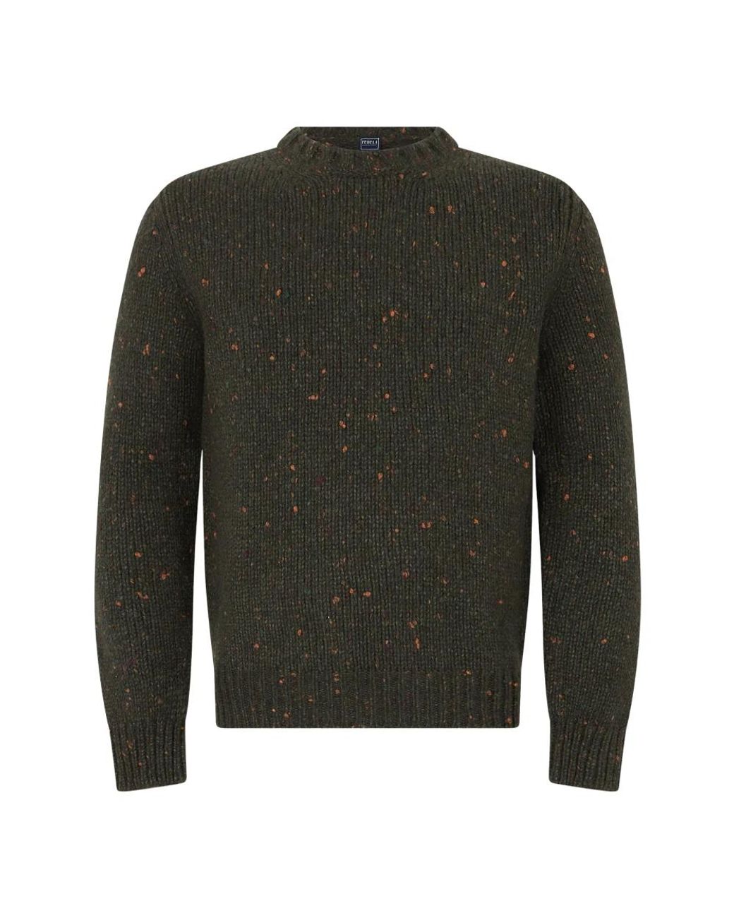Fedeli Green Round-Neck Knitwear for men