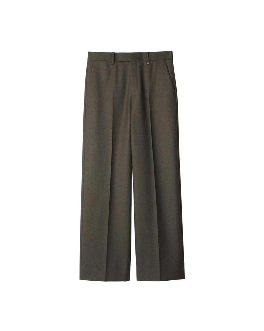 Burberry Gray Suit Trousers for men