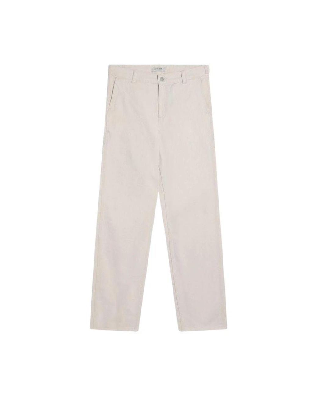 Carhartt White Straight Trousers