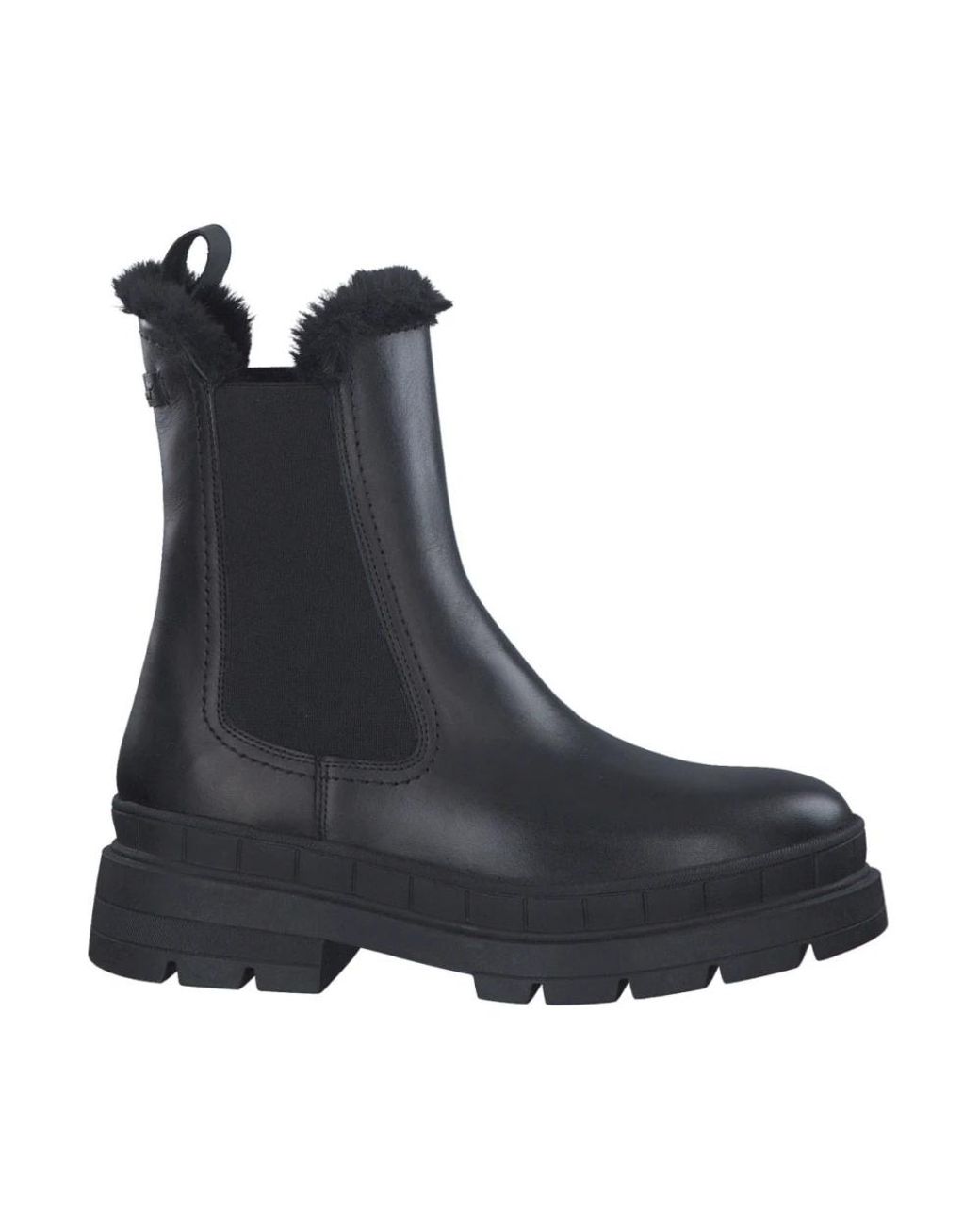 Tamaris Black Chelsea Boots