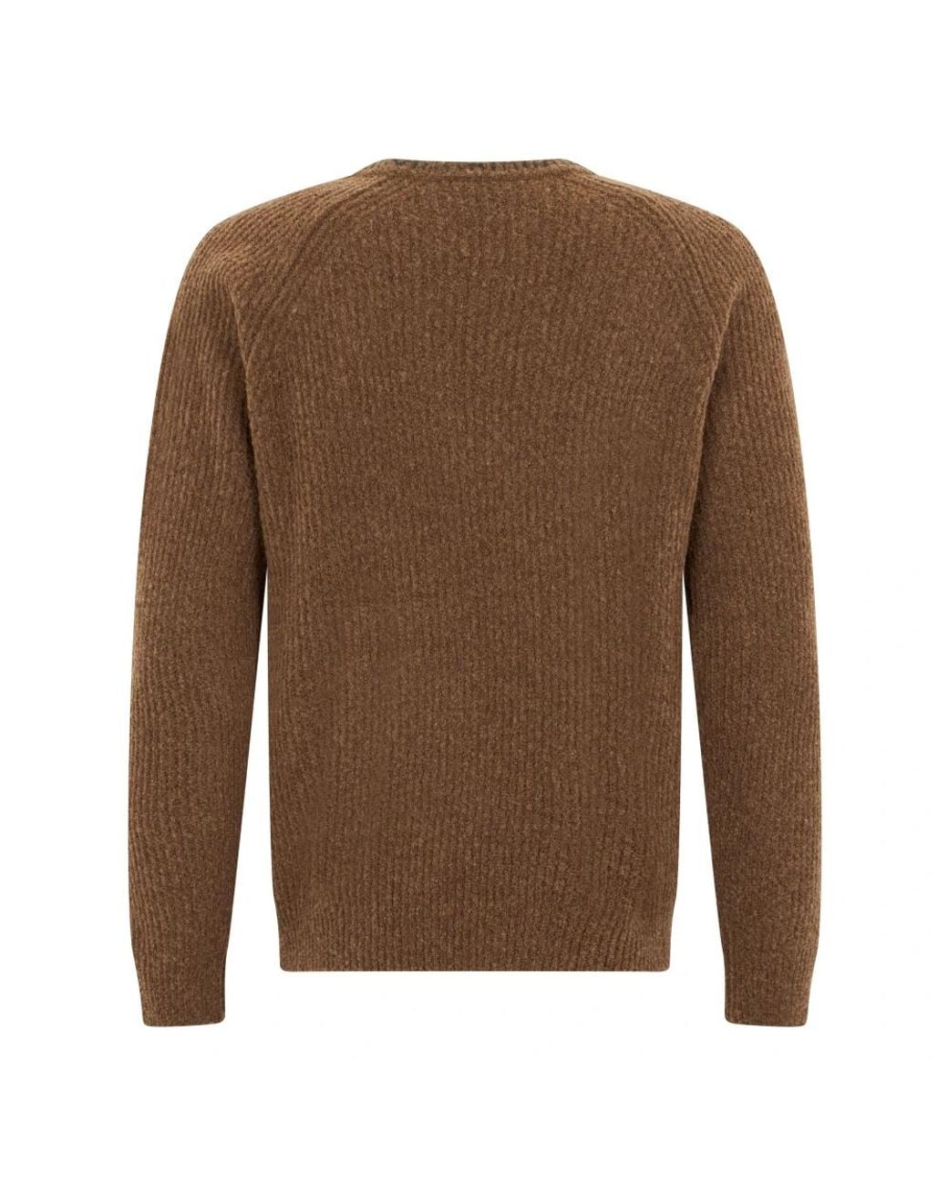 Slowear Brown Round-Neck Knitwear for men