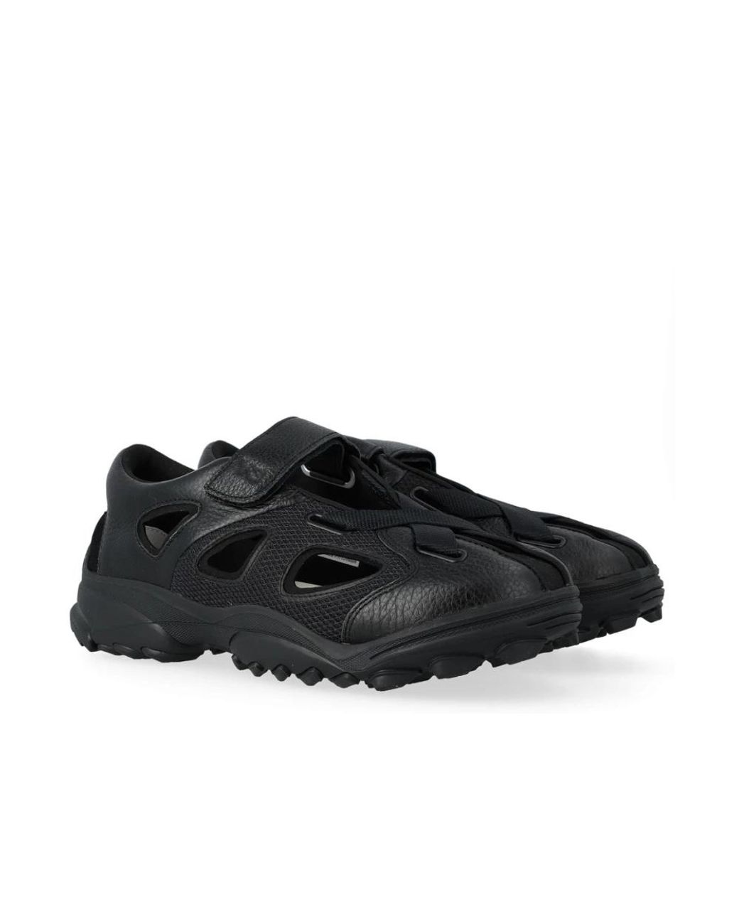 Y-3 Black Flat Sandals for men