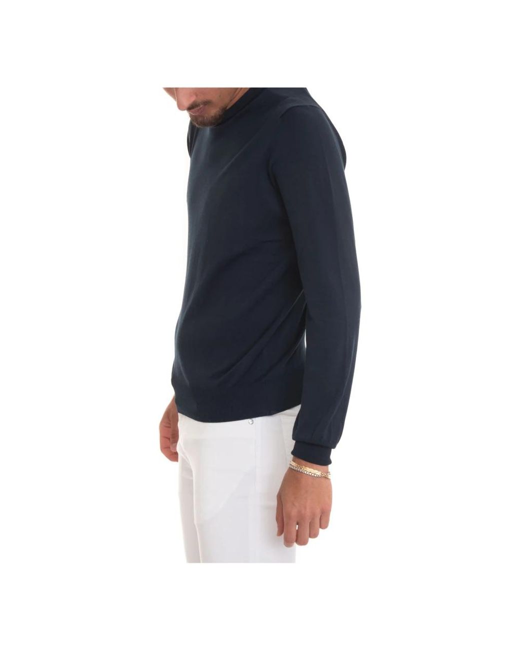 Gran Sasso Round-Neck Knitwear in het Blue voor heren