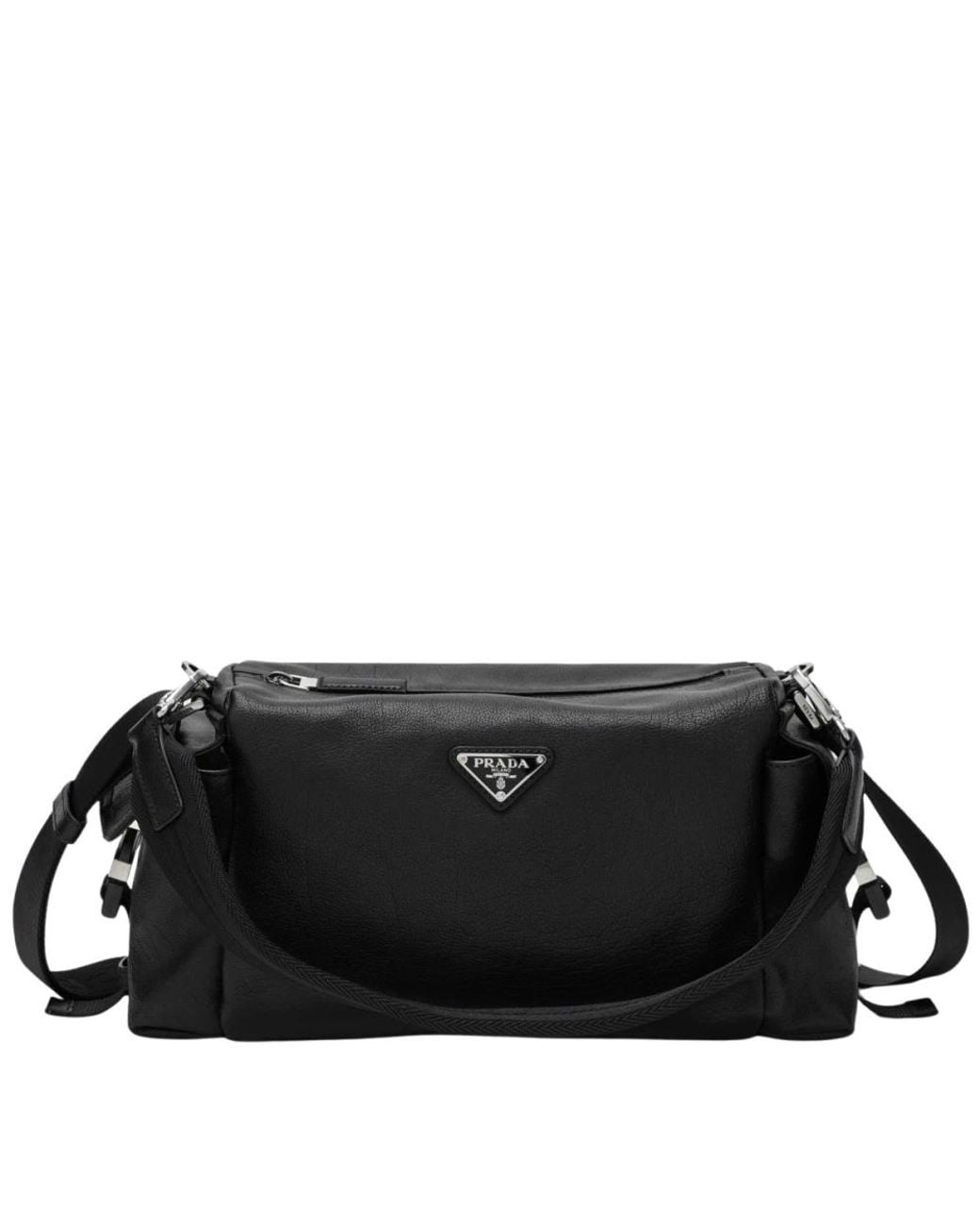 Prada Explore Ledertasche in Black für Herren