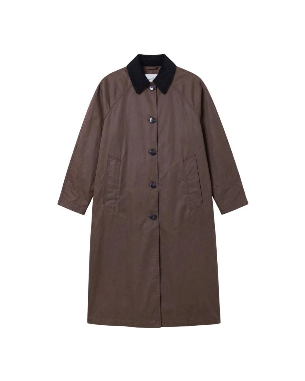 Alysi Brown Single-Breasted Coats
