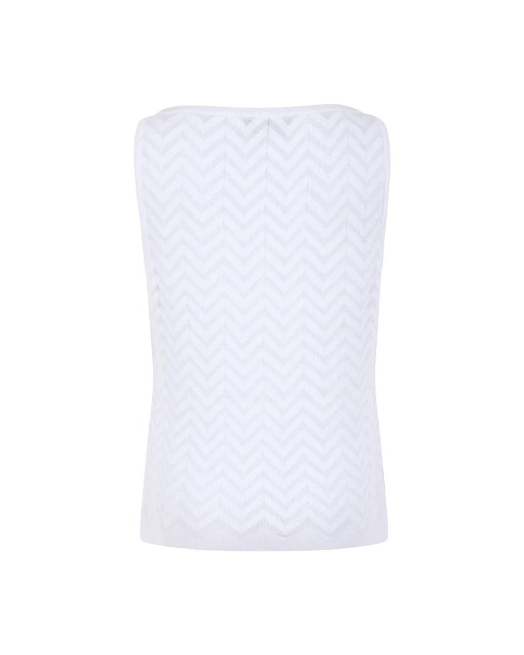 Missoni White Sleeveless Tops