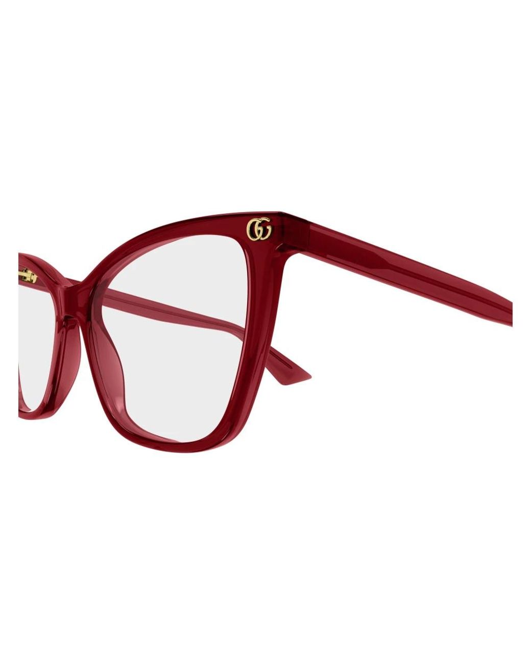 Gucci Red Cat Eye Rahmen