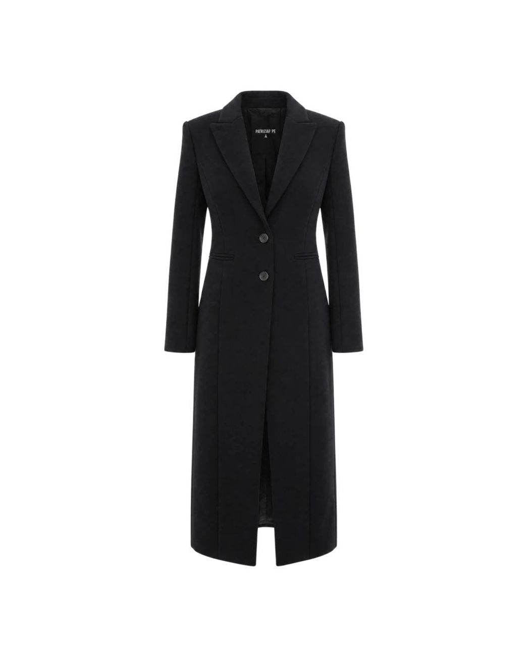 Patrizia Pepe Black Single-Breasted Coats