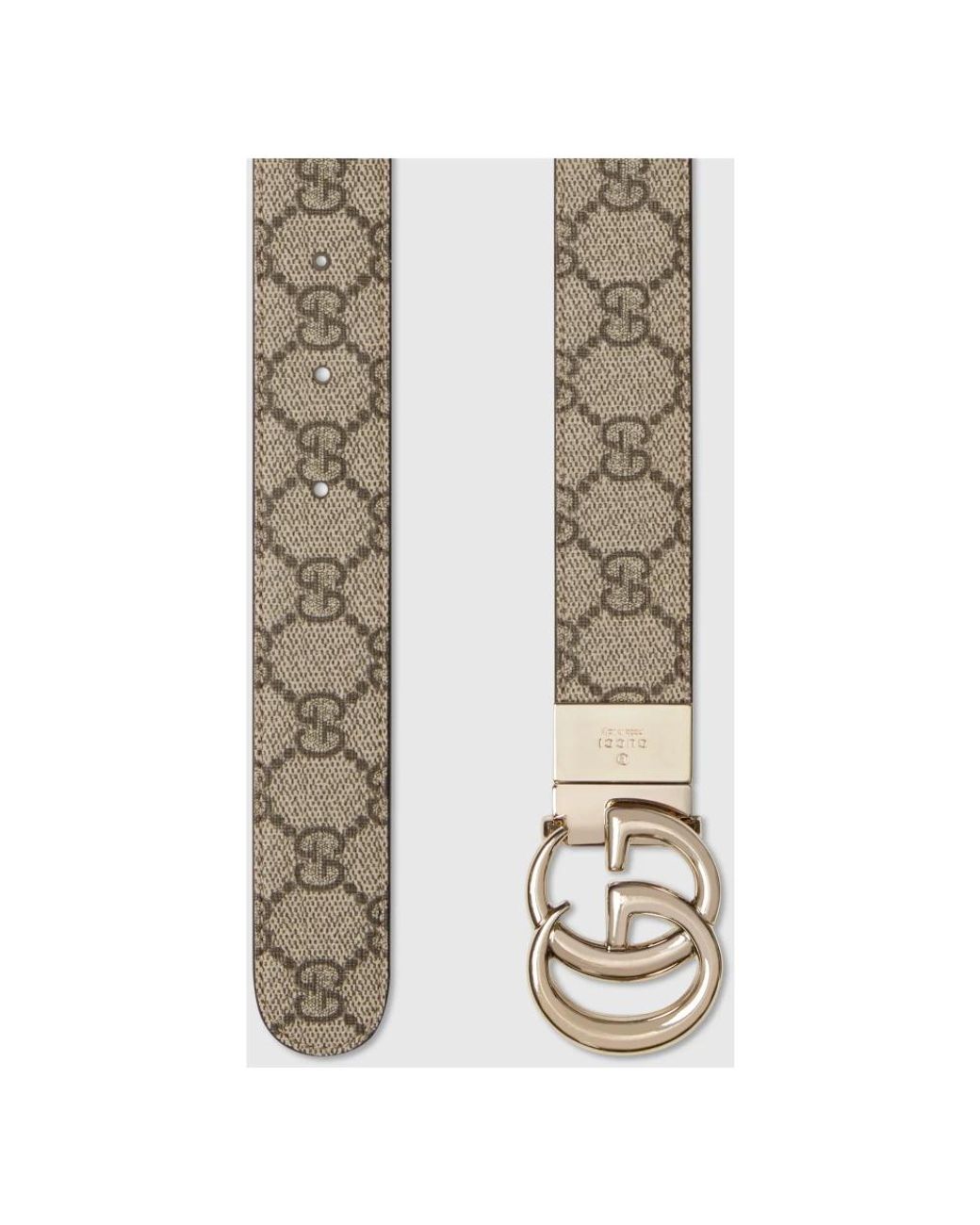 Gucci Red Reversible Gg Marmont Wide Belt, Size 100