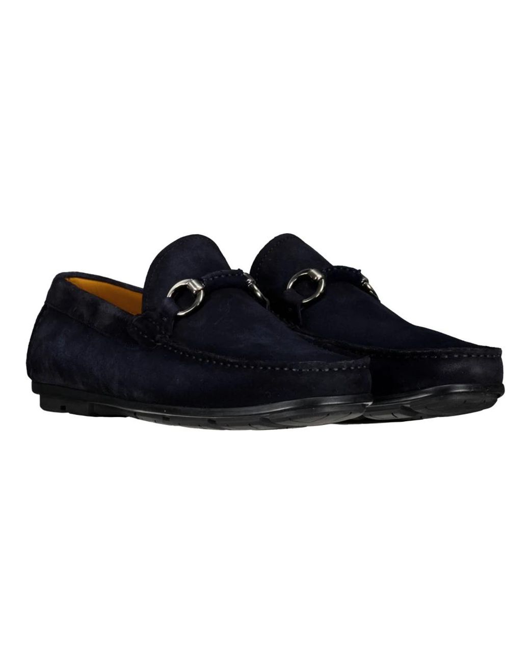 Magnanni Shoes Blue Loafers for men