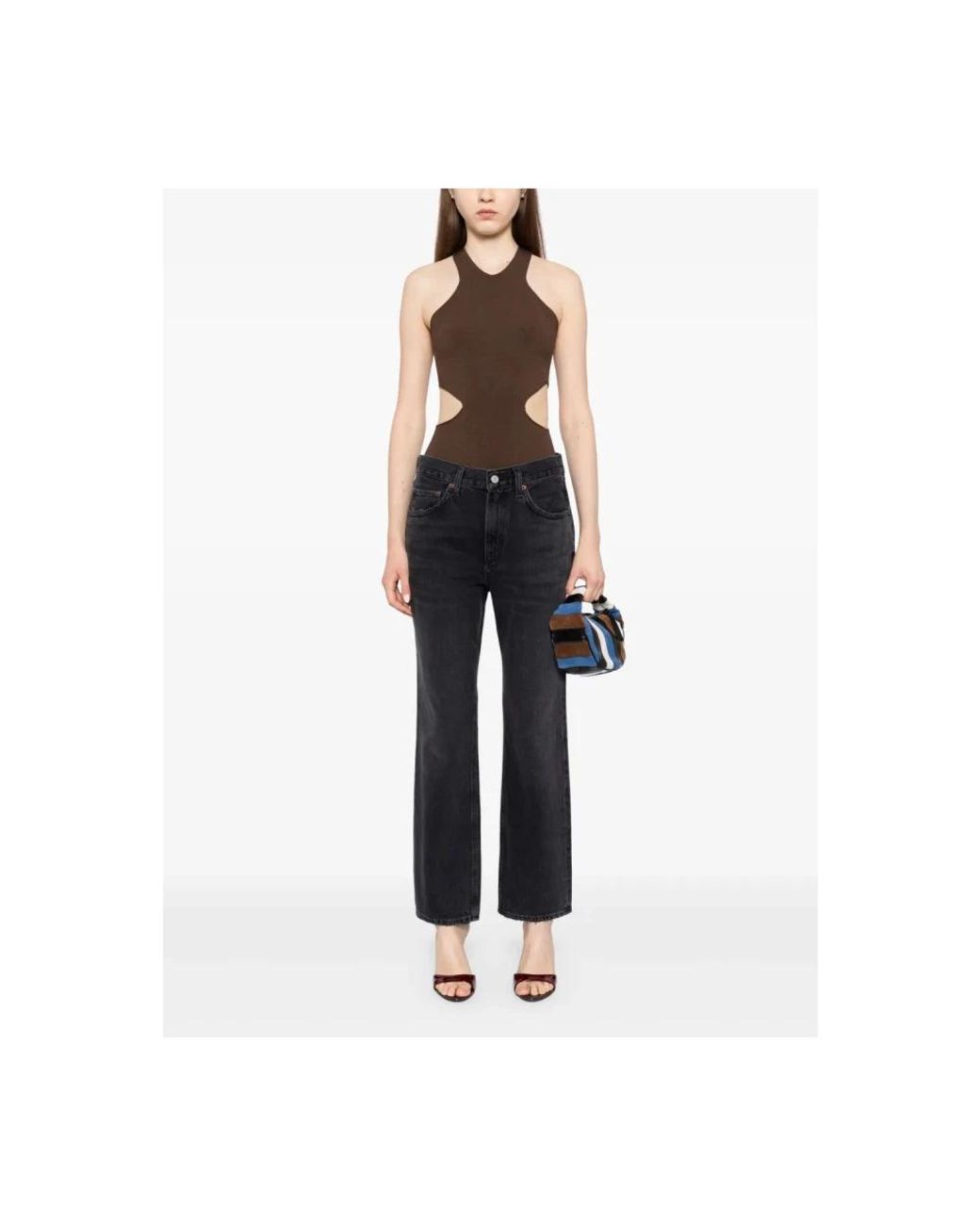 Agolde Black Boot-Cut Jeans