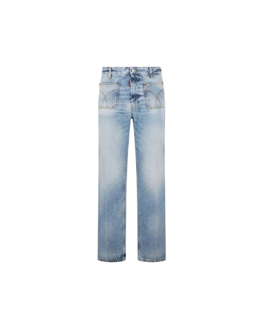 DSquared² Blue Straight Fit Jeans for men