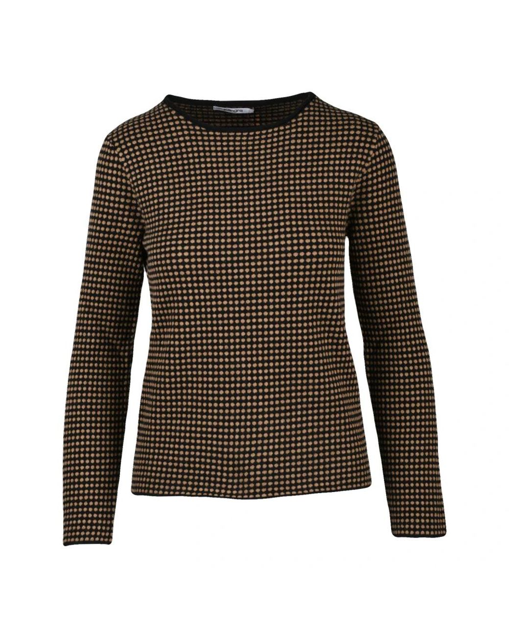 Kangra Brown Round-Neck Knitwear