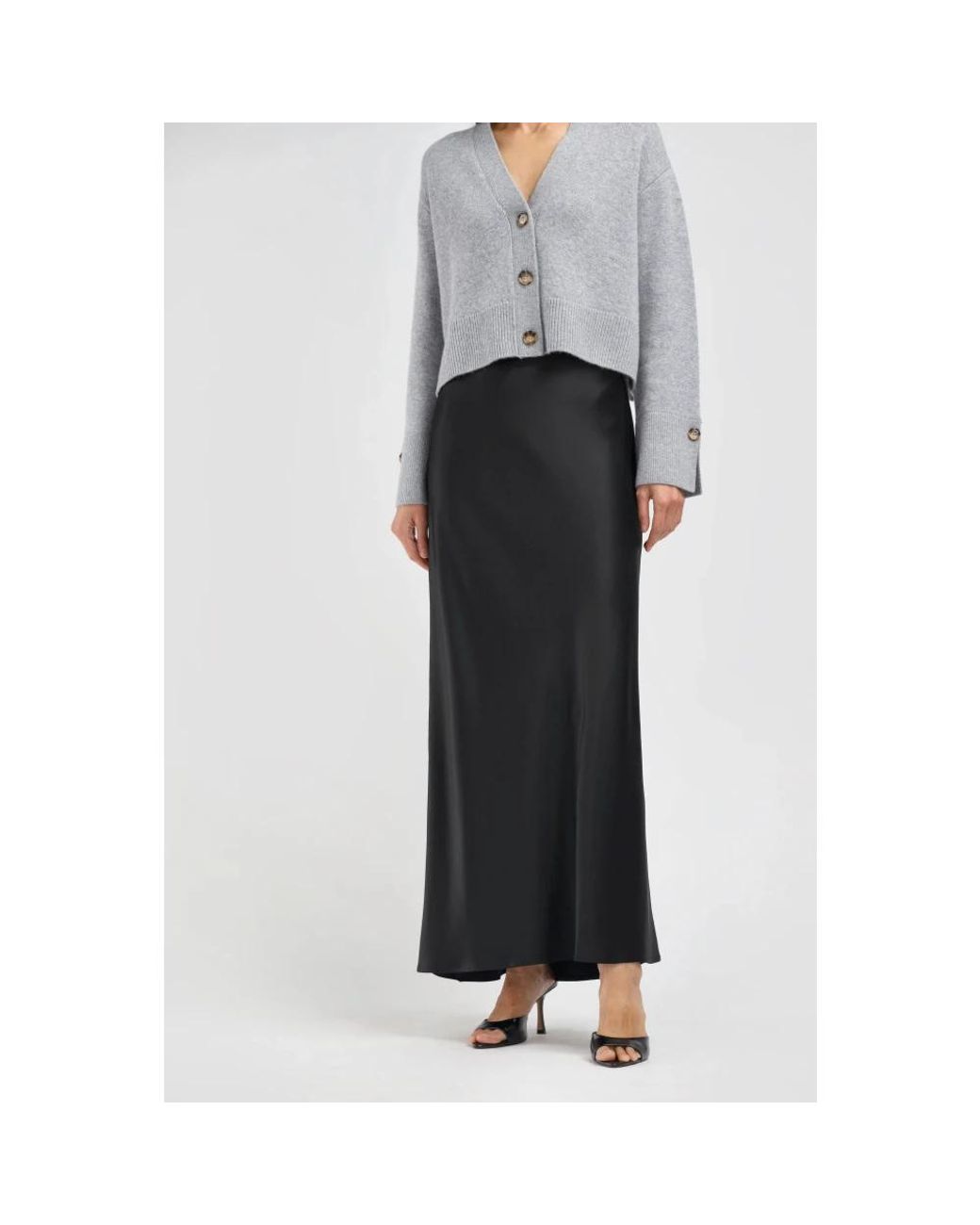 Maxi Skirts LADNERI de color Black