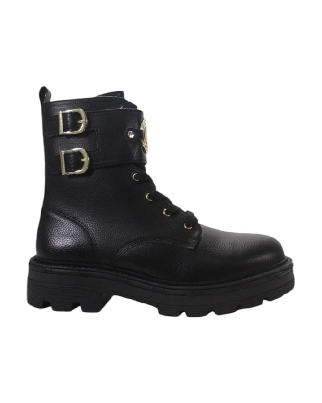 Liu Jo Black Lace-Up Boots