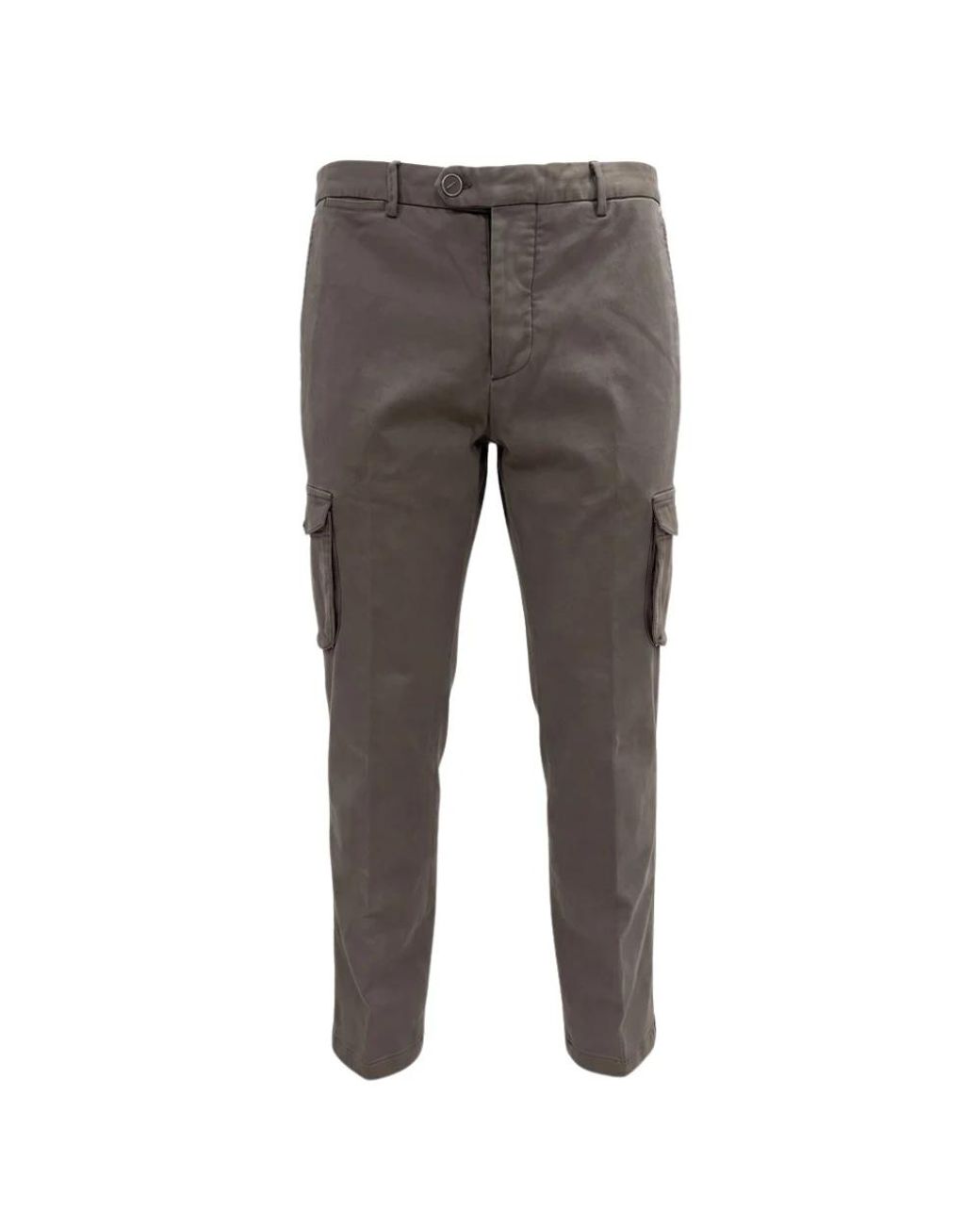 Kiton Gray Straight Trousers for men
