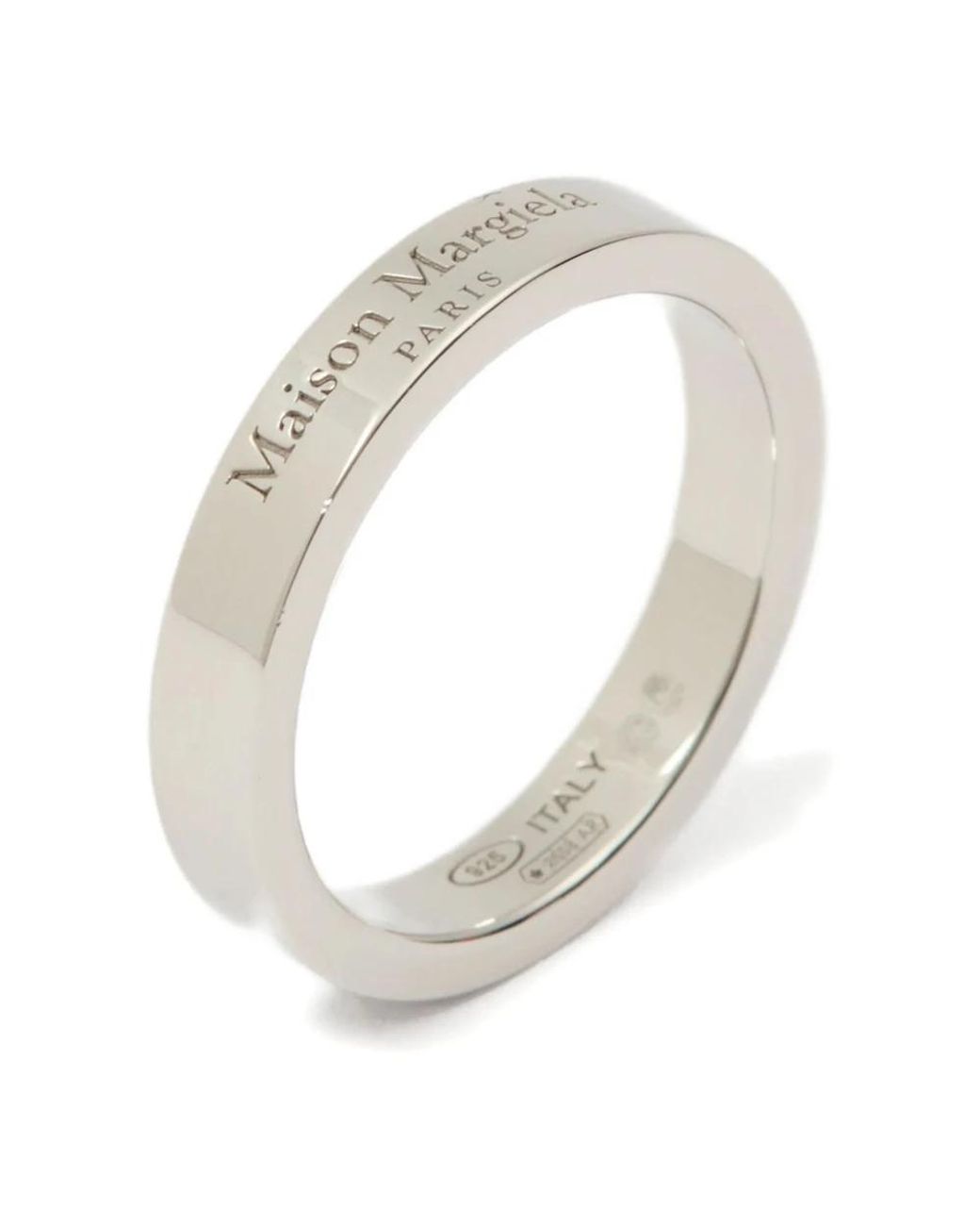 Maison Margiela Logo Ring in Metallic für Herren