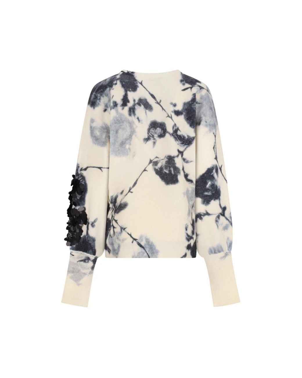 Blumarine White V-Neck Knitwear