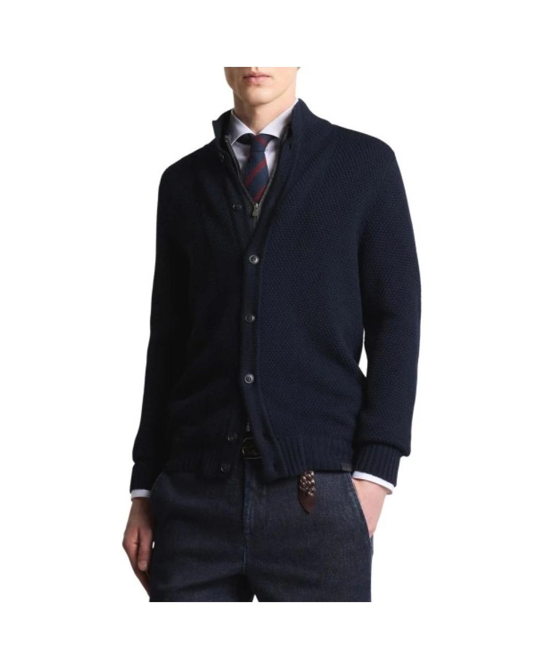 Fay Blue Cardigans for men