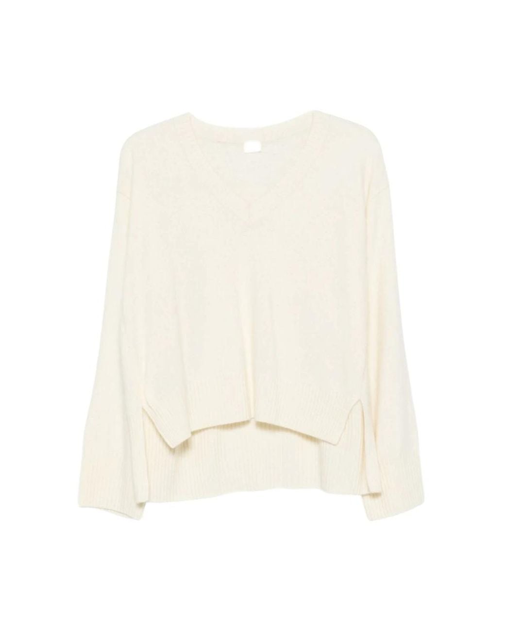 C.T.Plage V-Neck Truien in het Natural