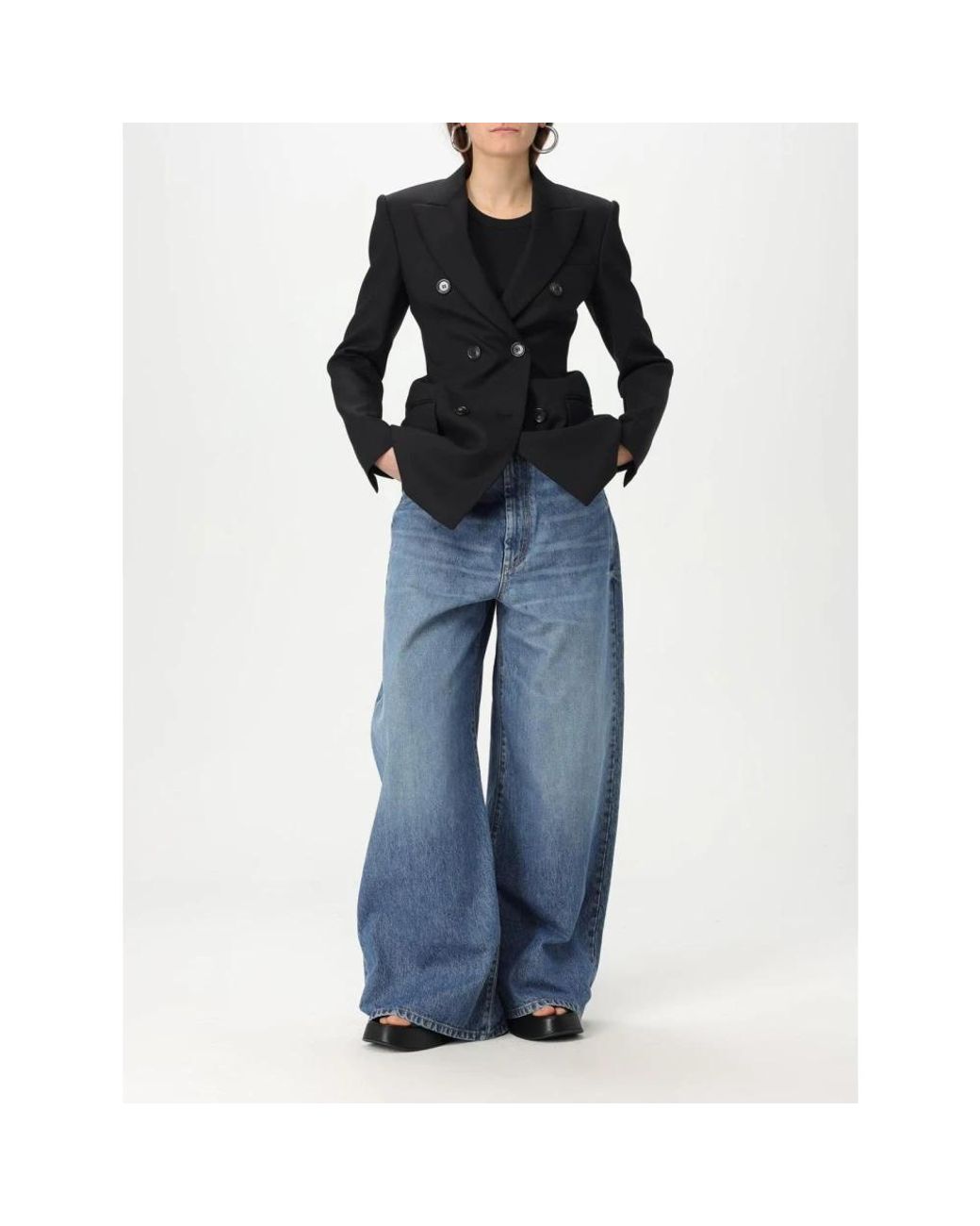 Sportmax Blue Wide Jeans
