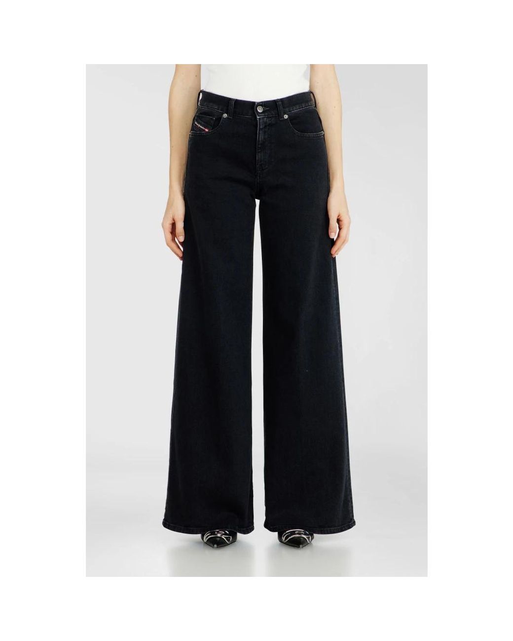 DIESEL Black Wide Jeans
