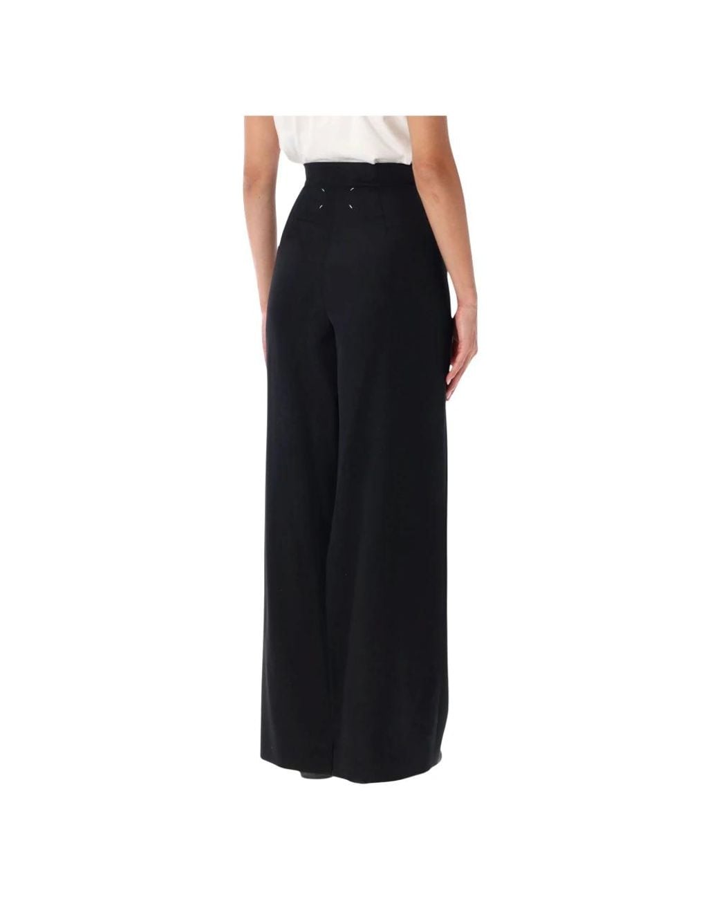 Maison Margiela Black Wide Trousers