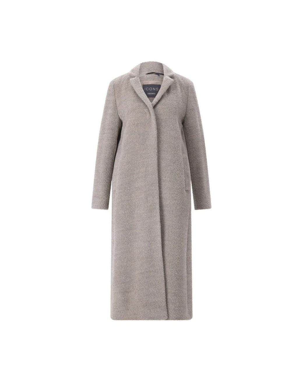 Cinzia Rocca Single-Breasted Coat in het Gray